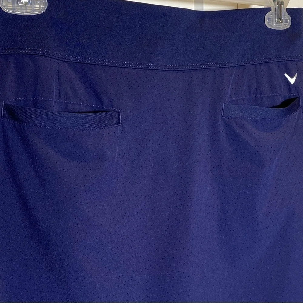 Callaway women's Large Navy blue Golf skort stretchy lightweight back pockets